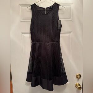 Romeo & Juliet Couture NWT Dress Sleeveless Black Mesh Overlay Sz Small